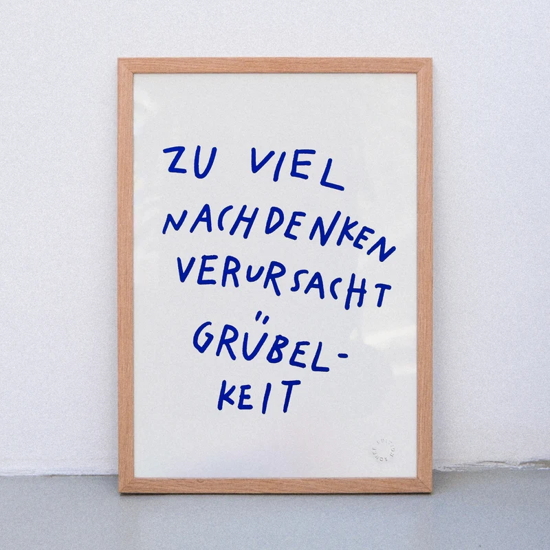Grübelkeit (DIN A3) | Edition SCHEE | Siebdruck