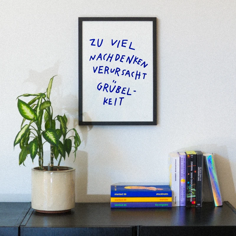 Grübelkeit (DIN A3) | Edition SCHEE | Siebdruck