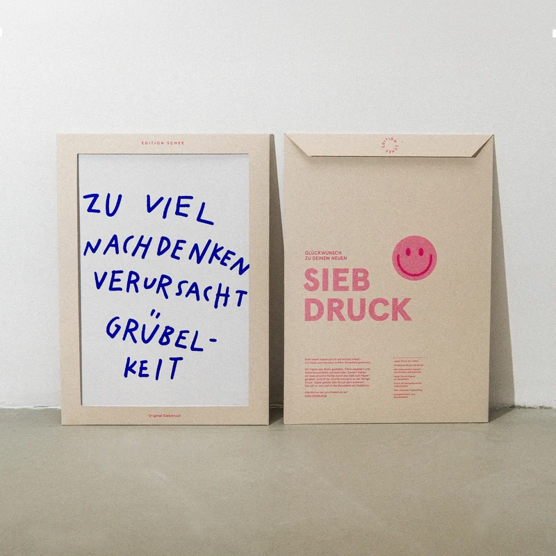 Grübelkeit (DIN A3) | Edition SCHEE | Siebdruck