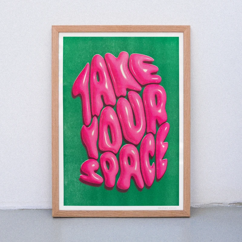 Take your space (DIN A3) | Edition SCHEE | Risographie