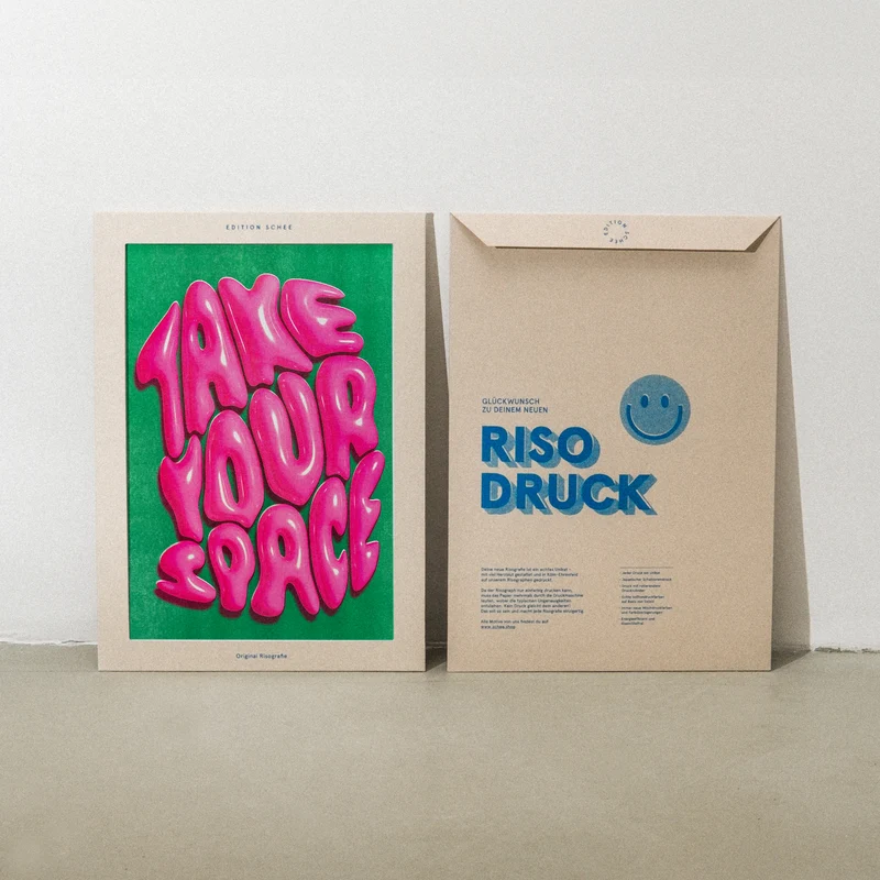 Take your space (DIN A3) | Edition SCHEE | Risographie