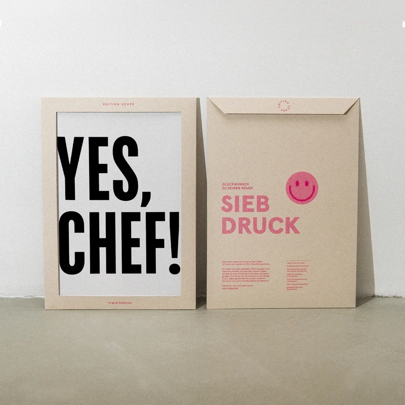 Yes, Chef! (DIN A3) | Edition SCHEE | Siebdruck