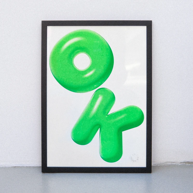 OK (DIN A3) | Edition SCHEE | Risographie