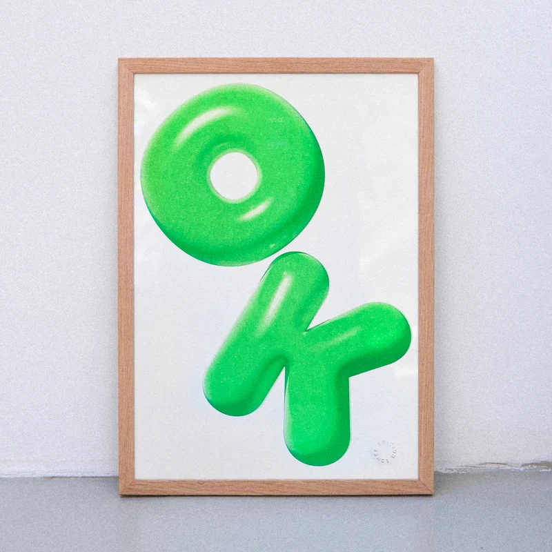 OK (DIN A3) | Edition SCHEE | Risographie