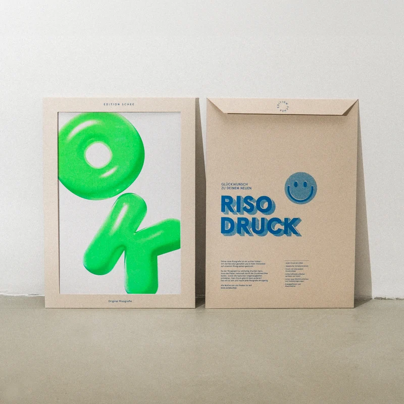 OK (DIN A3) | Edition SCHEE | Risographie