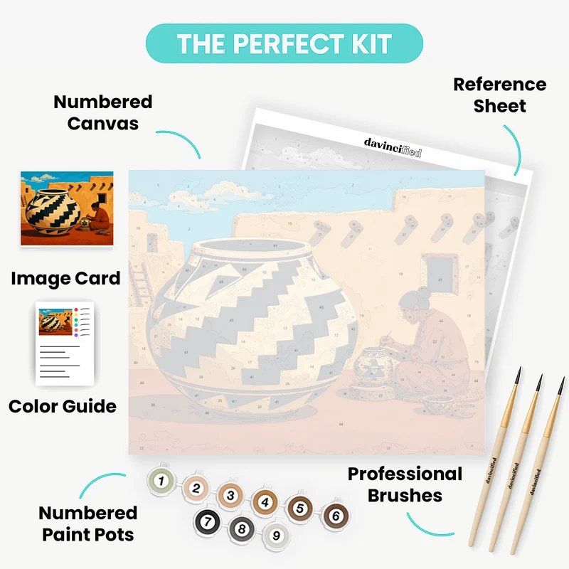 Pueblo Potter - Paint by Numbers Kit