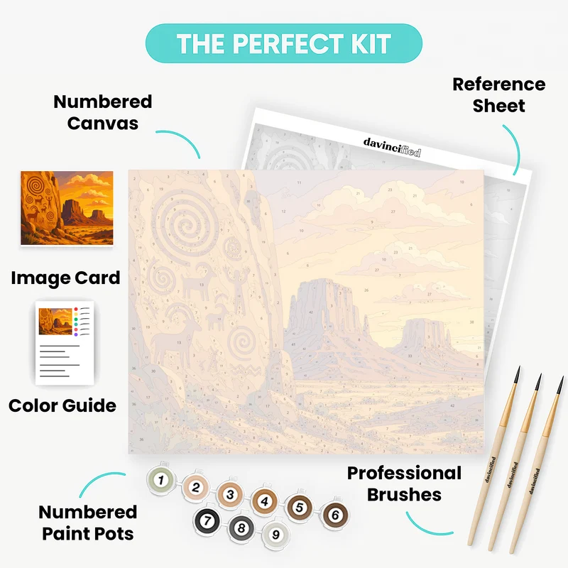 Desert Petroglyphs - Paint by Numbers Kit
