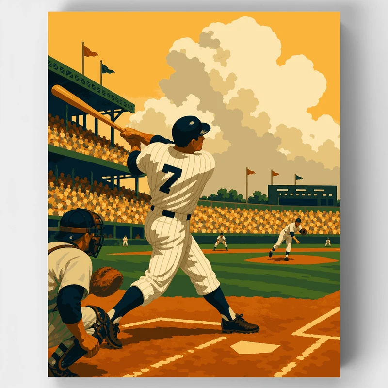 Pinstripe Power Swing - Paint by Numbers Kit