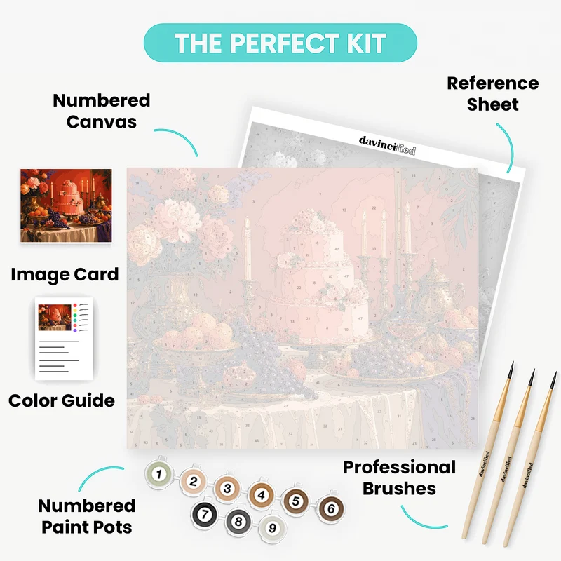 Festive Celebration Table - Paint by Numbers Kit