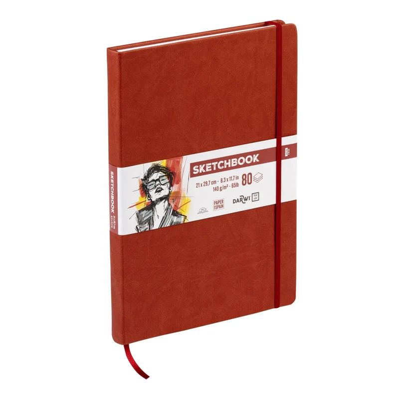 DARWI skicirni blok Terracotta A4 140 g 80 listov