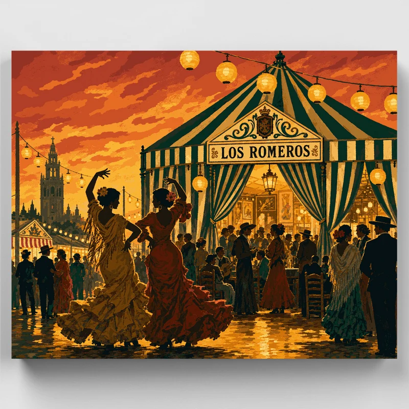Seville Feria Night - Paint by Numbers Kit