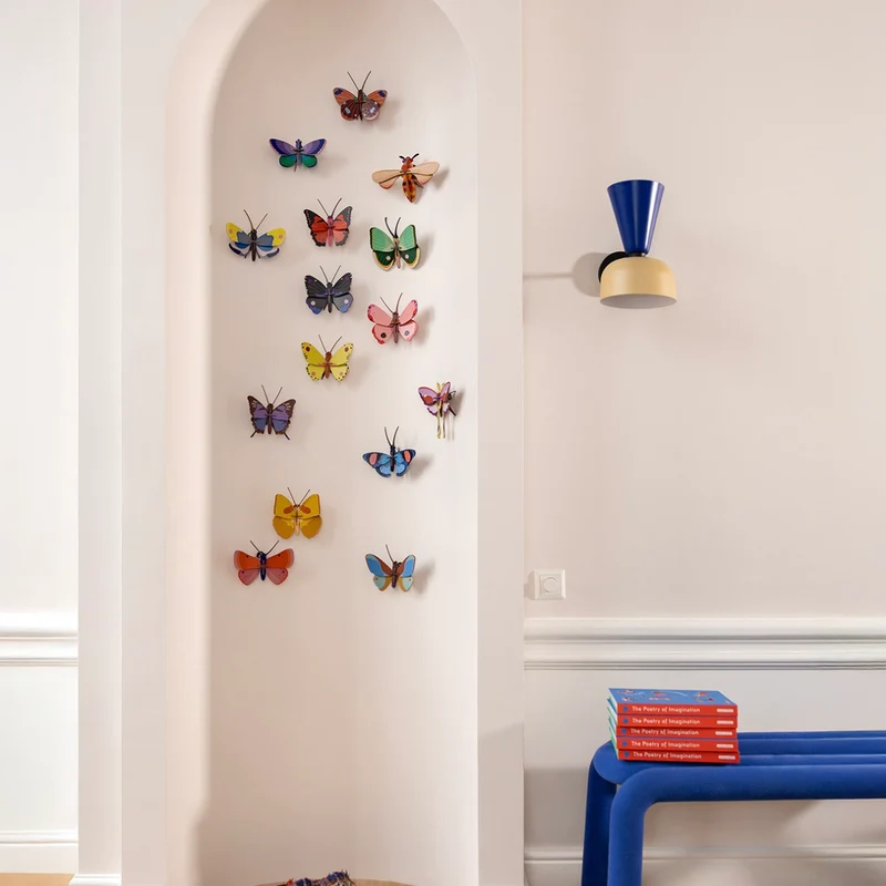Wanddeko “Rosora Butterfly” | Farbintensives 3D Design | studio ROOF