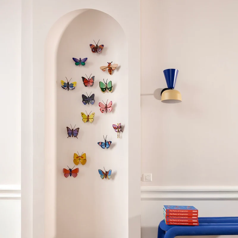 Wanddeko “Blue Diadem Butterfly” | 3D Schmetterling | studio ROOF
