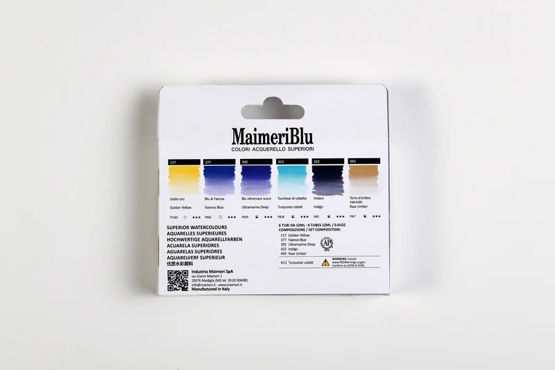 Set di colori per acquerello MAIMERI Maimeri Blu