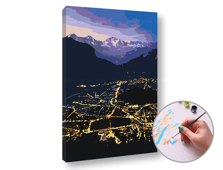 Paint by Numbers - Нощен град