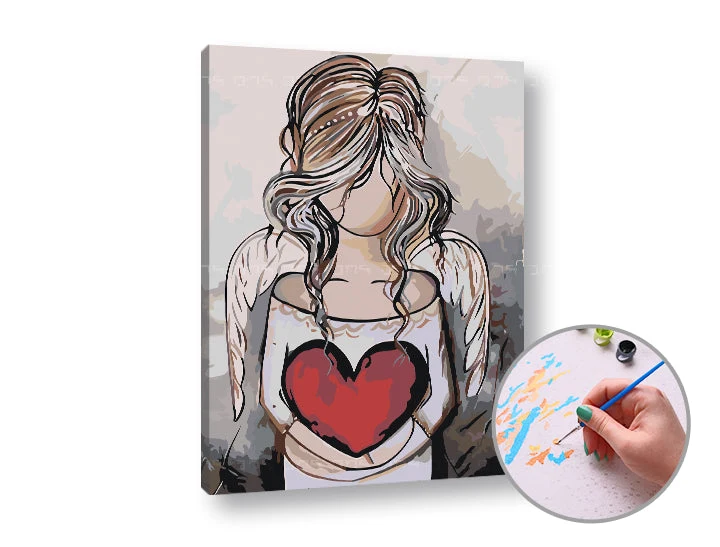 Paint by Numbers ANGEL - ниска трудност