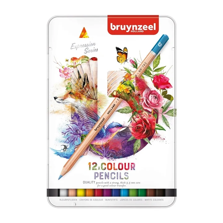 Моливи bruynzeel Expression Series в метална опаковка