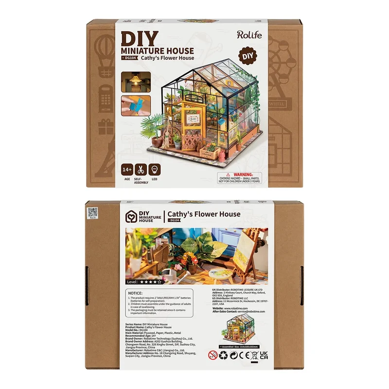 DIY-Set Rolife “Cathy's Flower House” | Holz | Romantisch & Filigran