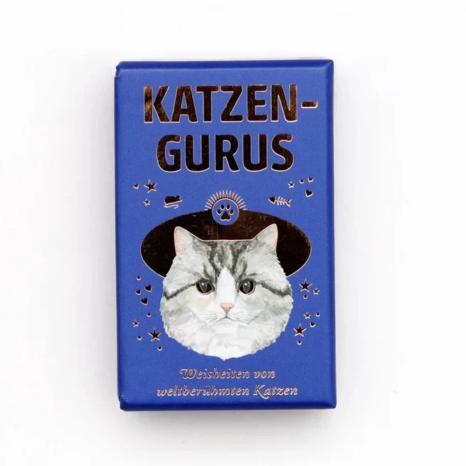 Kartenset "Katzen-Gurus" Mini | Lustiges Spiel für Katzenliebhaber