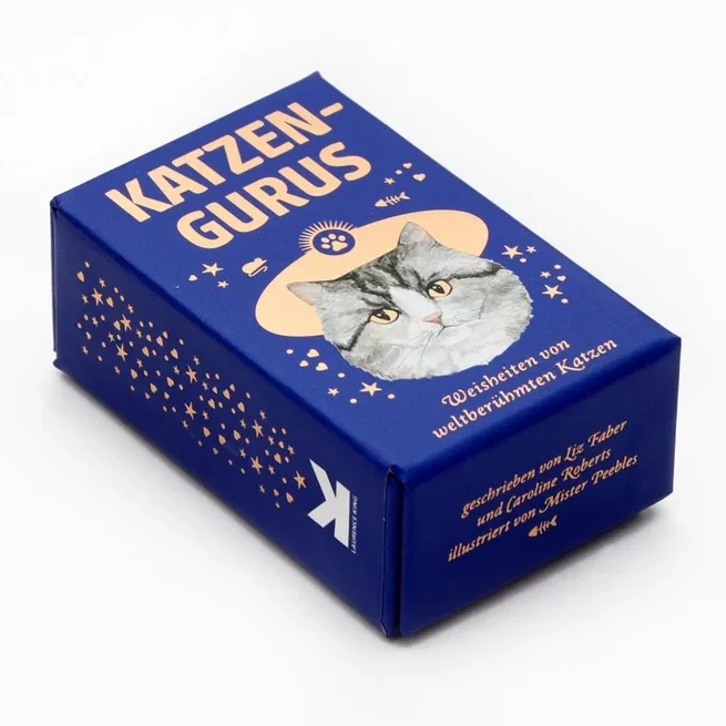 Kartenset "Katzen-Gurus" Mini | Lustiges Spiel für Katzenliebhaber