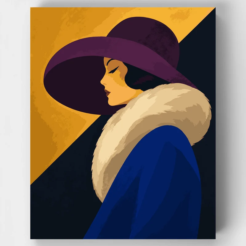 Art Deco Glamour - Paint by Numbers Kit