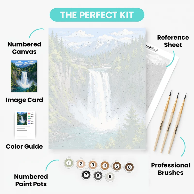 Snoqualmie Falls - Paint by Numbers Kit