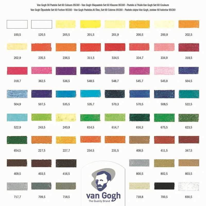 VAN GOGH Komplett-Set Öl-Pastelle (60 Farben)