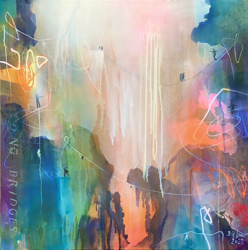 Bea Garding Schubert: "Building Bridges No.16"