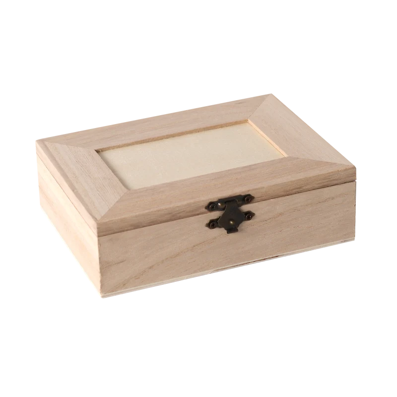 Drvena kutijica s 4 pretinca Pentart 14 x 10 x 3,5 cm