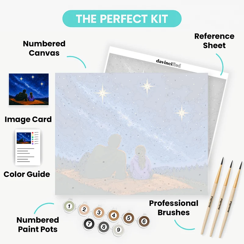 Stargazing With Dad - Paint by Numbers Kit