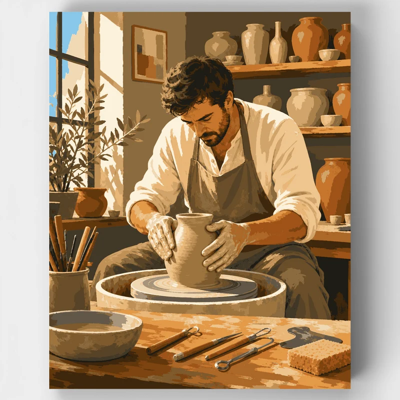Potter's Wheel Studio - Paint by Numbers Kit