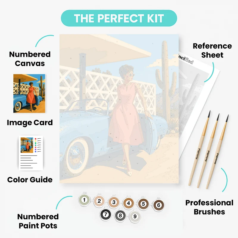 Desert Glamour - Paint by Numbers Kit