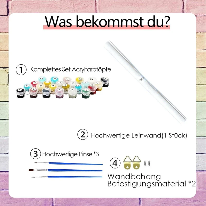Malen nach Zahlen für Erwachsene – Motiv älterer Mann