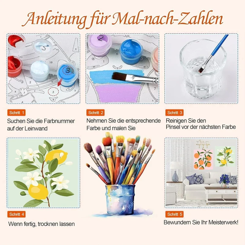 Malen nach Zahlen Wal – DIY Leinwand für Erwachsene