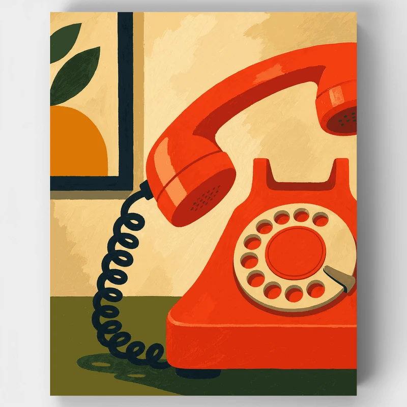 Retro Rotary Ringer - Paint by Numbers Kit