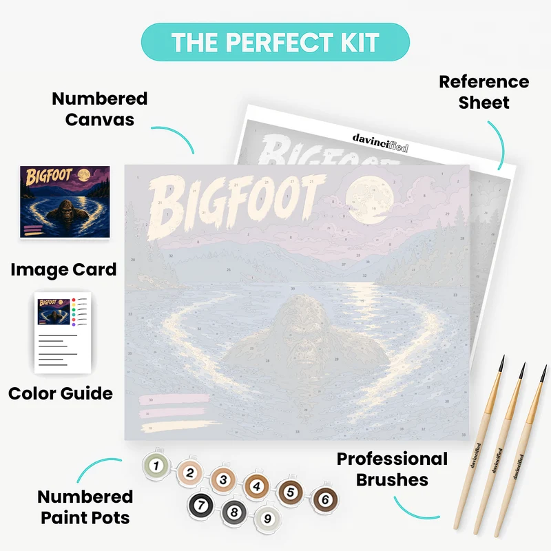 Moonlit Lake Swim - Paint by Numbers Kit