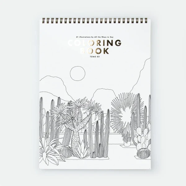 Malbuch “Cactus & Plants” | Illustrationen für Pflanzenfans | ALL THE WAYS TO SAY