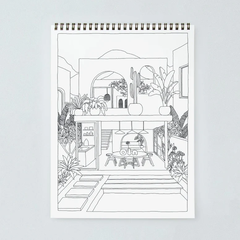 Malbuch “Cactus & Plants” | Illustrationen für Pflanzenfans | ALL THE WAYS TO SAY