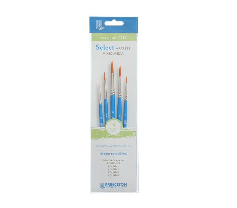 PRINCETON Select Artiste 5er Pinsel-Set (rund)