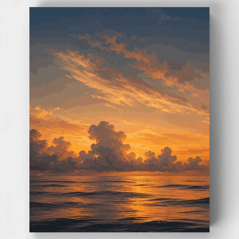 "Whispering Sea" Paint by Numbers Kit