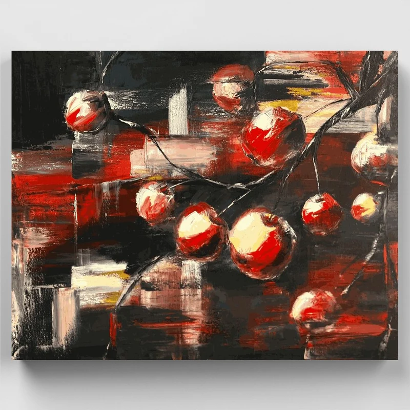 "Cherry Branch" Paint by Numbers Kit