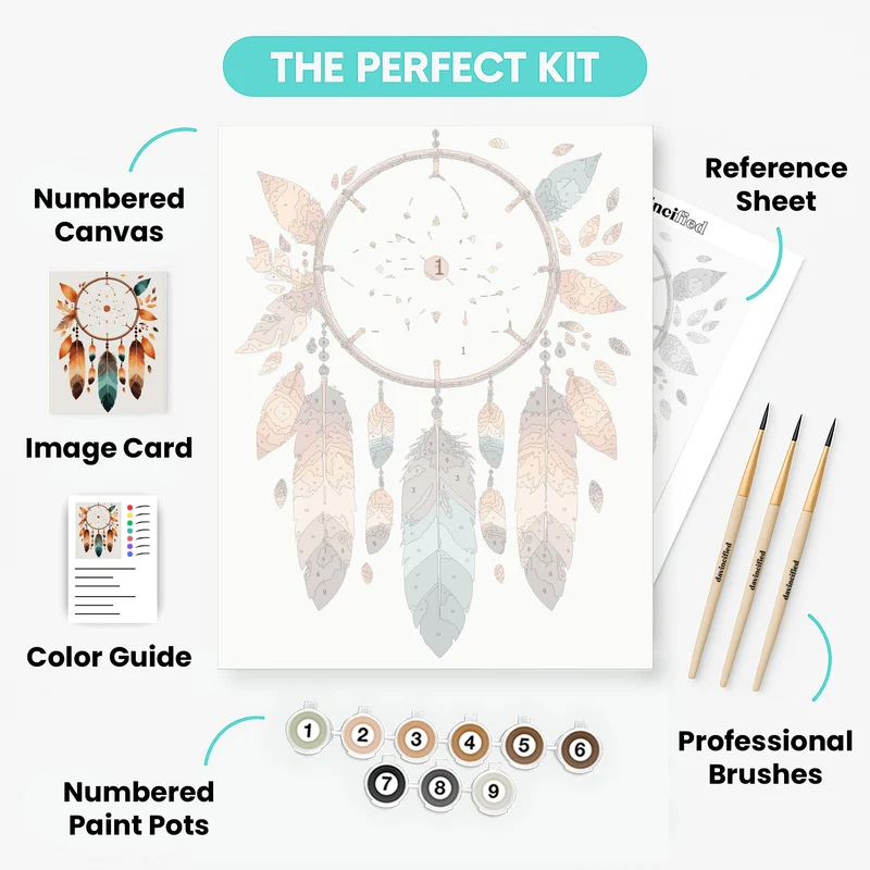 Boho Dream Catcher - Paint by Numbers Kit
