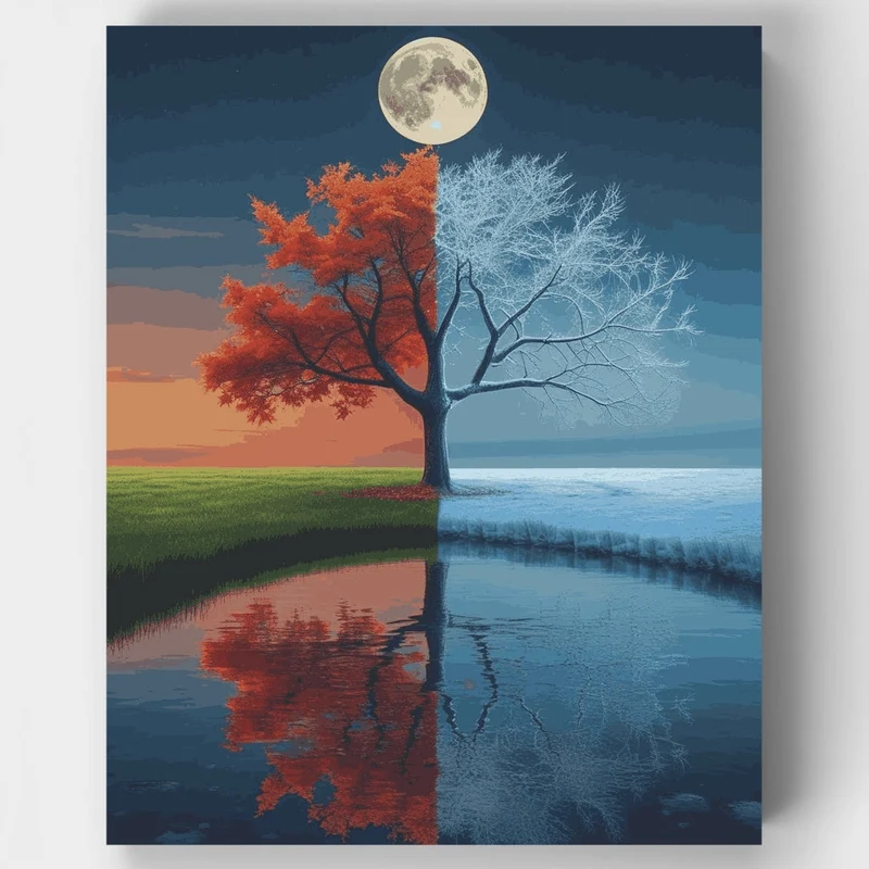 Seasons of Duality - Paint by Numbers Kit