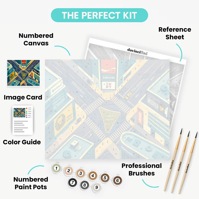 Times Square Bow-Tie - Paint by Numbers Kit