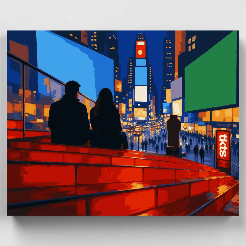 TKTS Red Steps - Paint by Numbers Kit