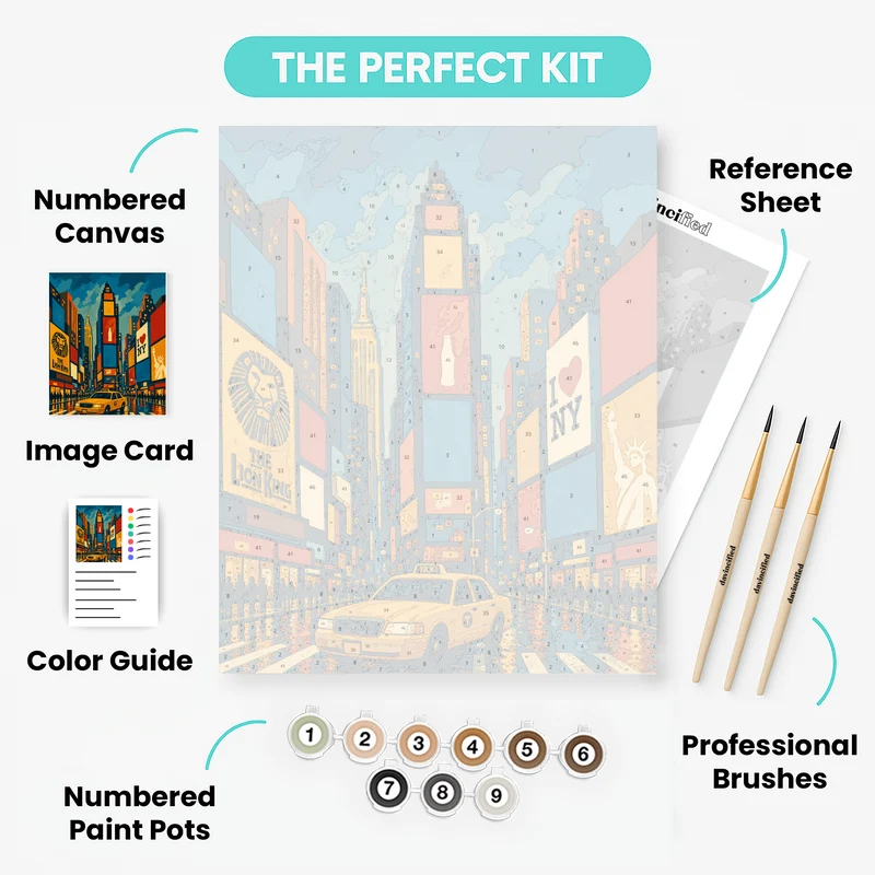 Times Square Marquee - Paint by Numbers Kit