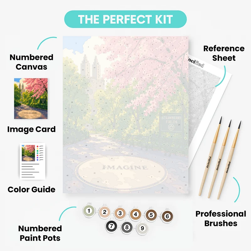 Imagine Mosaic, Strawberry Fields - Paint by Numbers Kit