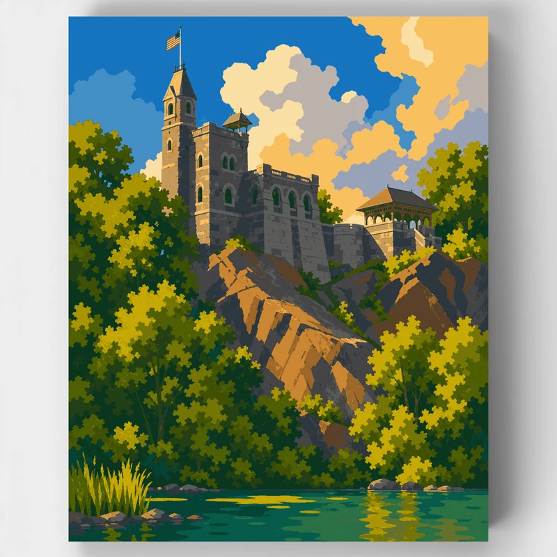 Belvedere Castle - Paint by Numbers Kit