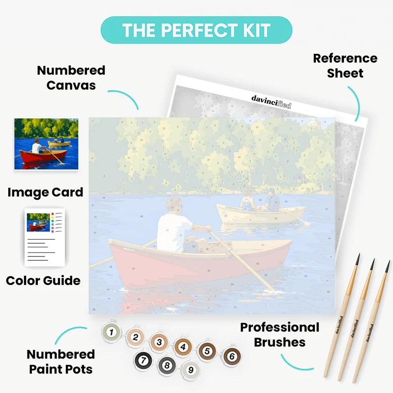 Central Park Rowboats - Paint by Numbers Kit