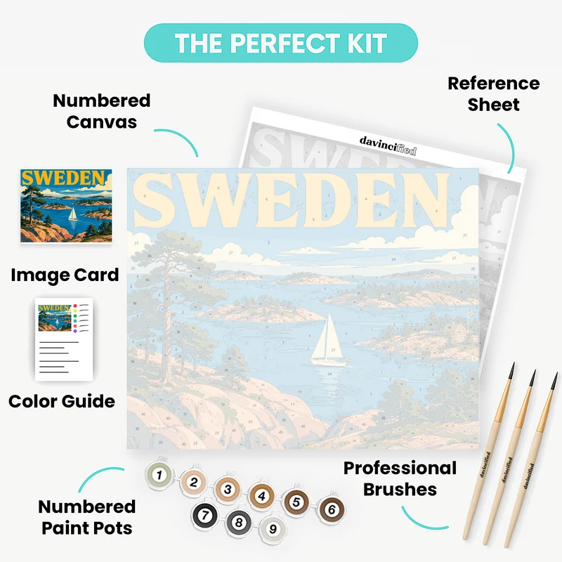 Stockholm Archipelago - Paint by Numbers Kit